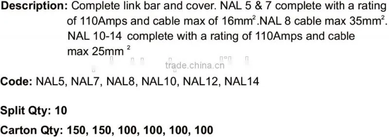 500V 350A Neutral Active Link with Cover