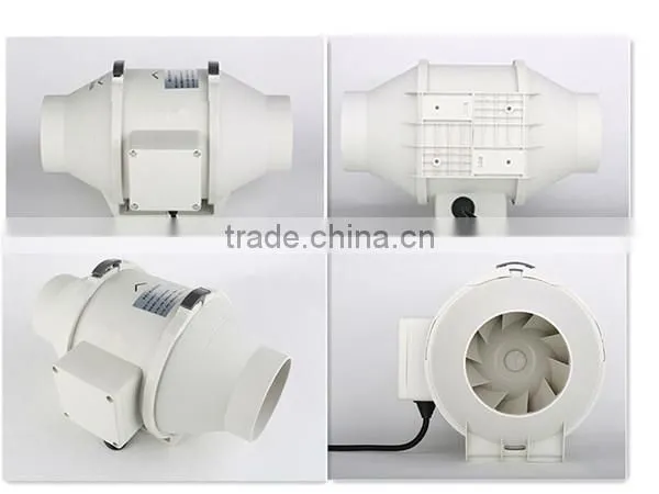 4" Hydroponic inline Mixed Flow Fan