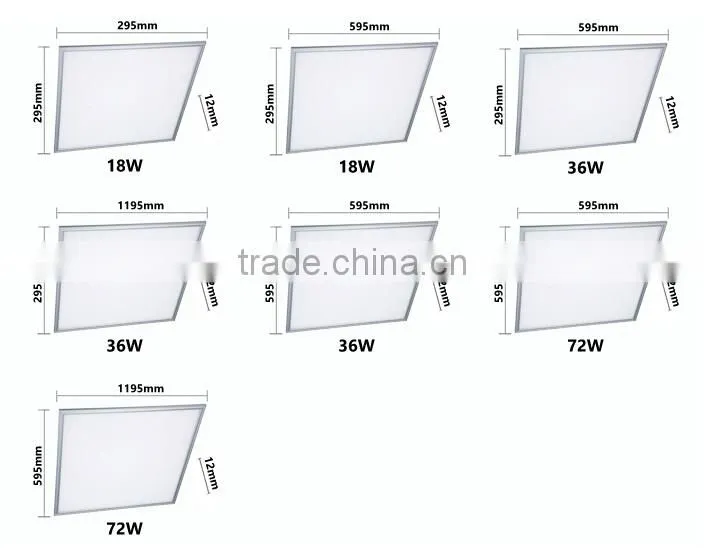 600*600mm LED panel light, 36W high lumen 2835 SMD ceiling panel lamp