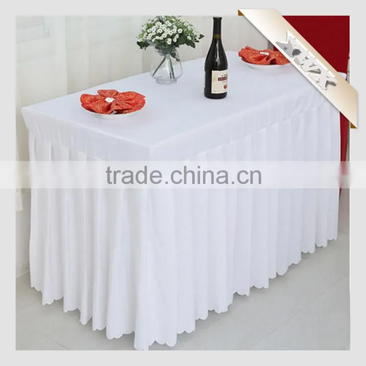 Factory Wholesale 100% Polyester White Table Cloth Made in China