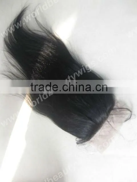 human hair pieces top closures