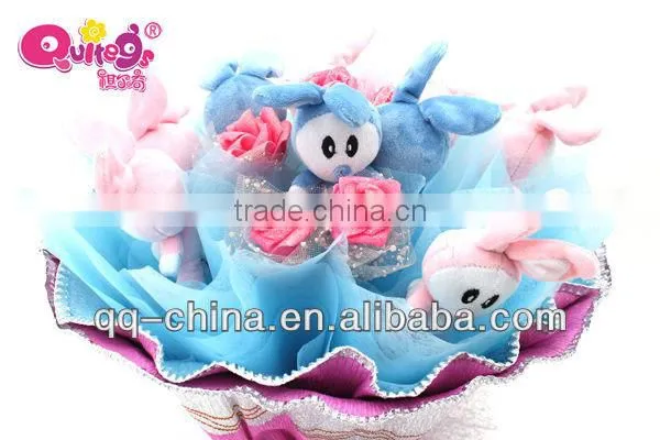 rabbit family toys plush toy bouquet