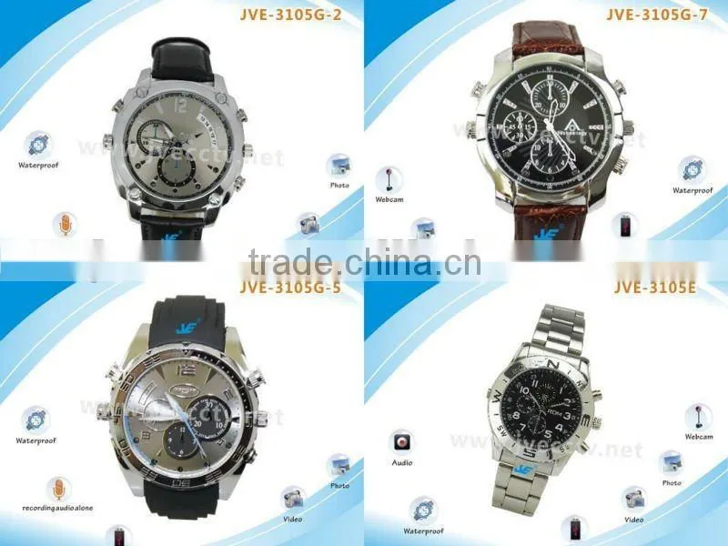 JVE-3105G-2 IR waterproof watch camera with night vision video web camera