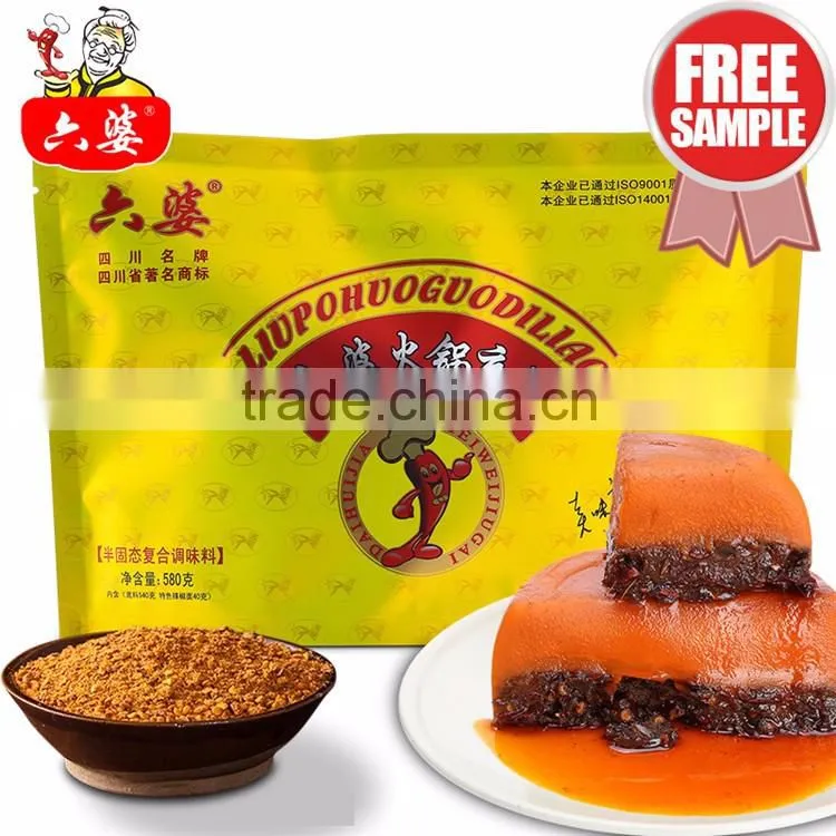 Costume cheap spicy hot pot flavor spice topping 580g my test
