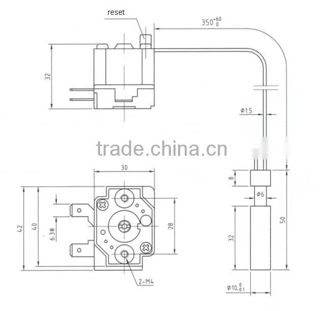 Overheat protection thermostat WPR-275FB