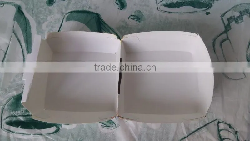 Christamas Eco-friendly hamburger paper Boxes printed at food Standard