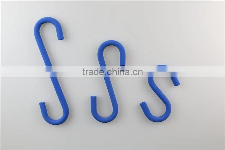 Metal clothes wire decorative s shape color hook