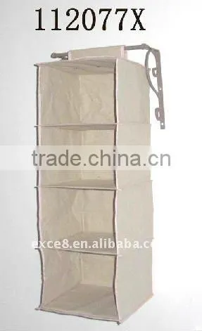 112077X-Jute section hanging bag & garment rack