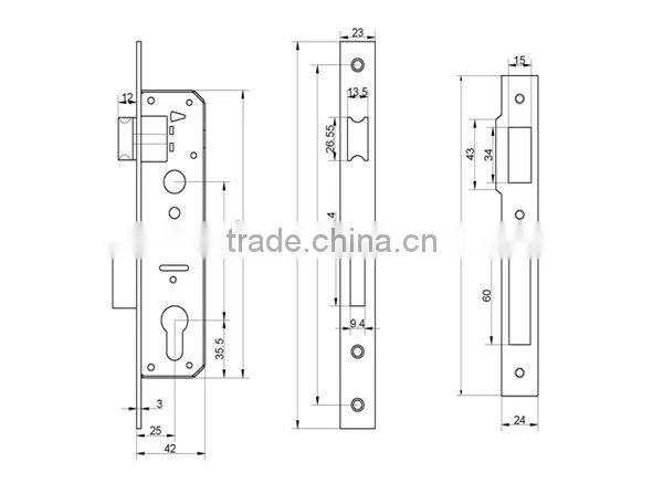 Stainless steel door lock cover