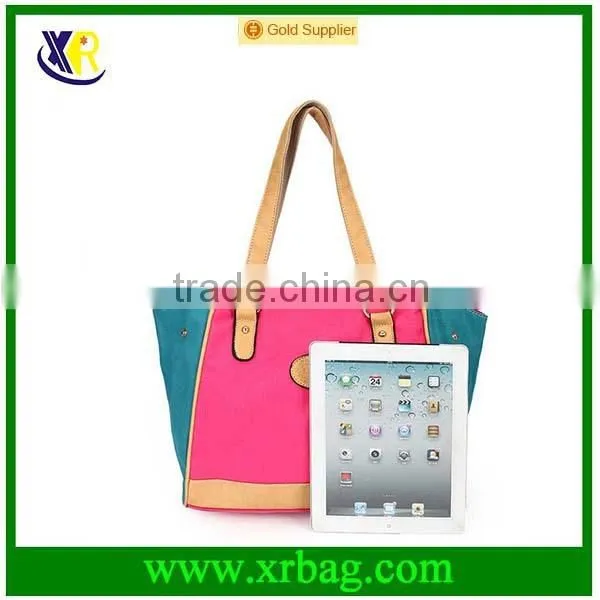 China bag factory women oem production canvas tote bag