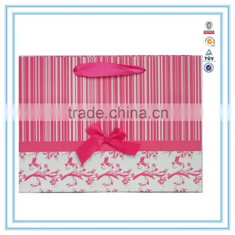 China supplier High quality Luxury white cardboard paper bag