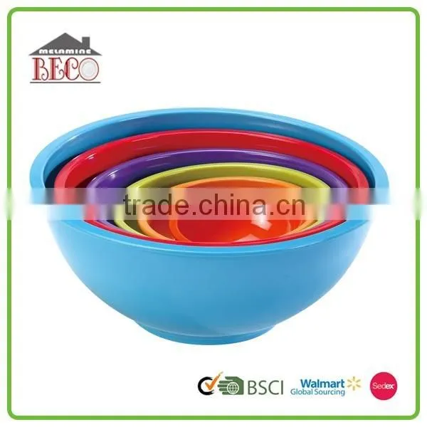 candy color melamine 6 piece mixing bowl set