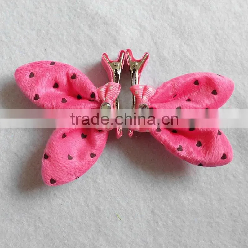 2014 new arrival mini cute bow hair accessories clip for children
