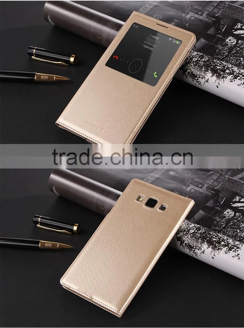 Bulky Buy From China Smart Front Window Leather Case Flip Phone Case For Samsung A7/A8