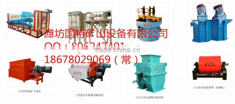 CTB high intensity wet overband magnetic separator with ISO9001:2008 Certification