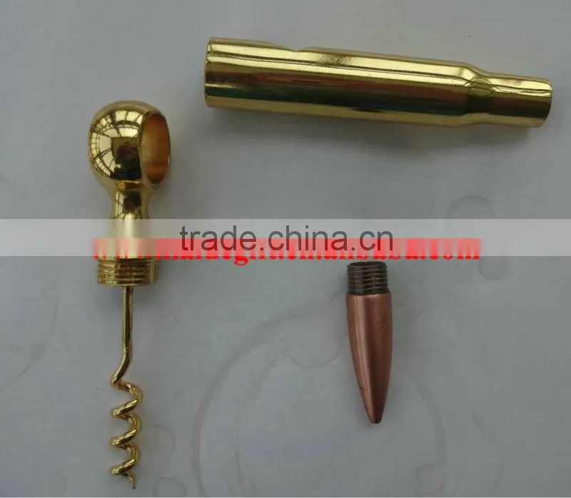 2016 new design stainless steel 50 caliber bullet bottle opener