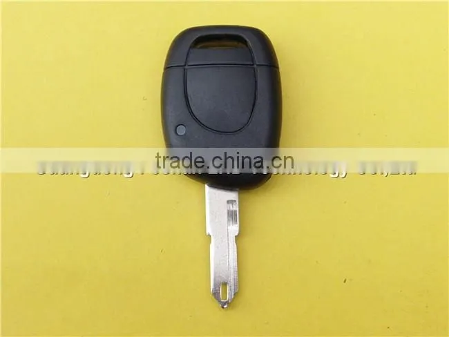 Renault 1 button remote and flip key shell case without battery place no logo