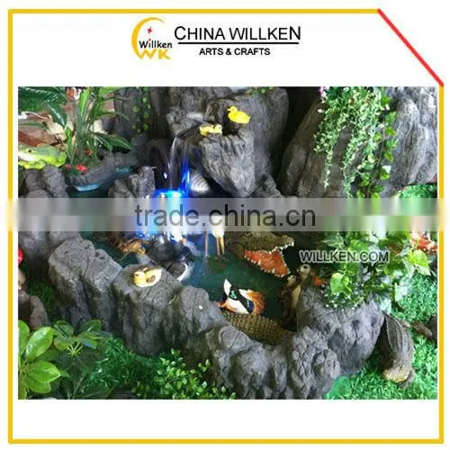 Resin garden crocodile design of floating items
