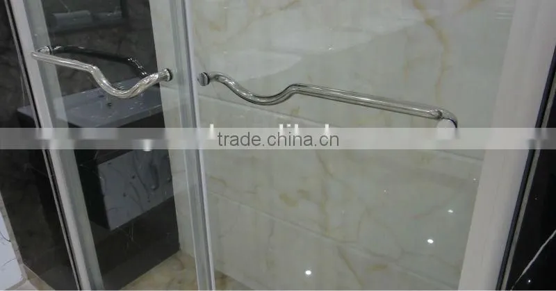 toilet commercial double sliding shower glass doors D811