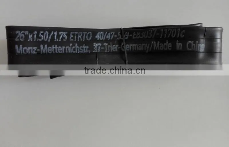 bicycle inner tube 26x1.50/1.75 butyl inner tube F/V 48mm