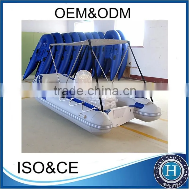 Rib boat 470 fiberglass hull rib boat set with completed boat accessories