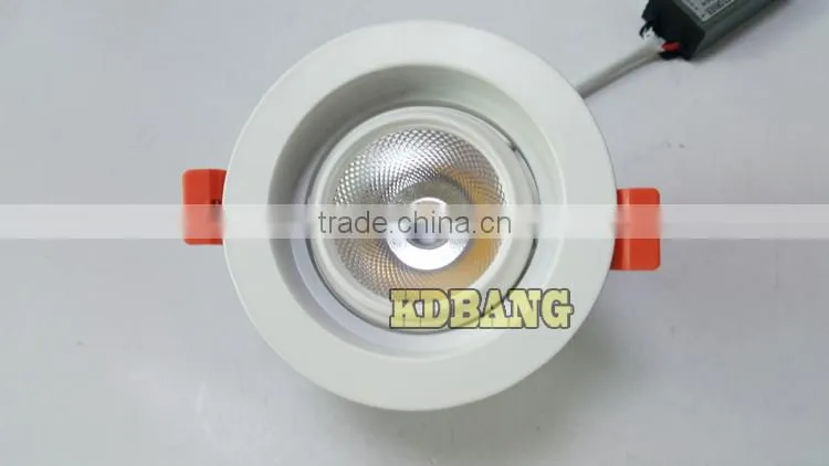 High brightnees Epistar chip 10w 2015 cob led downlight