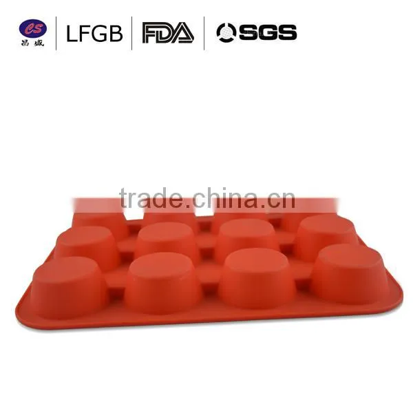 Hot sale ! attrictive design professonal customized 12 cup shape silicone cake mould