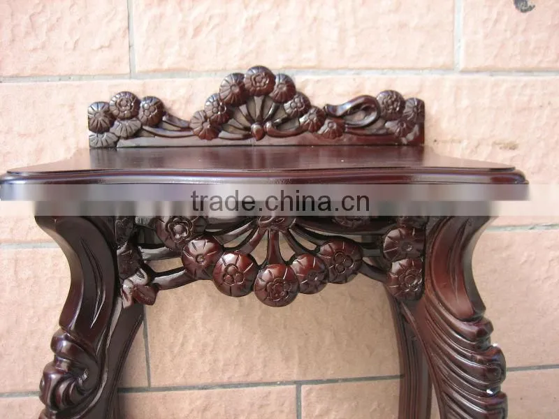 Stocking Traditional look wooden hand carved plant/flower stand stocklot furniture