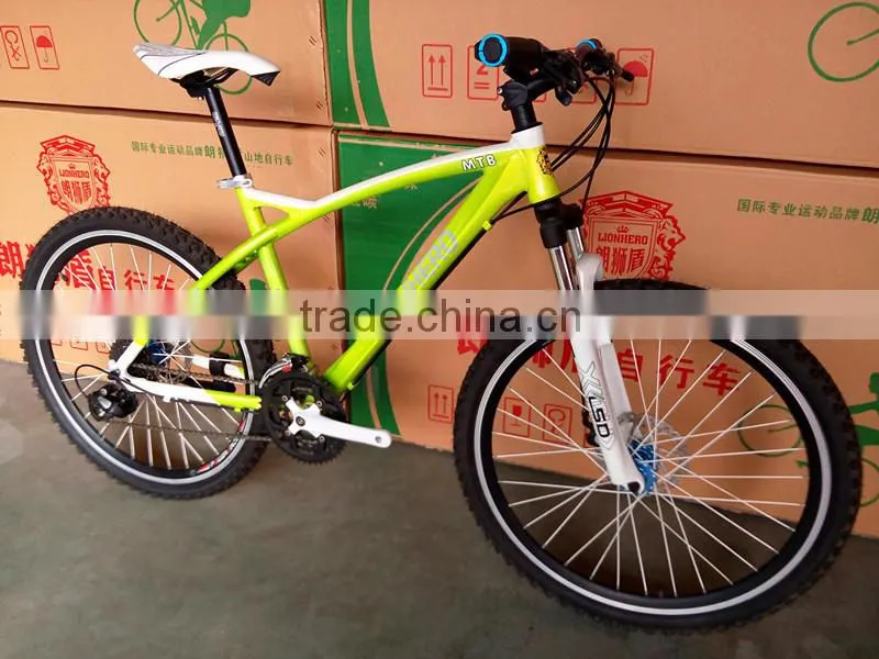 26inch high and good quality suspension alloy material mountain bike