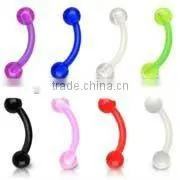 Acrylic Eyebrow Ring jewelry