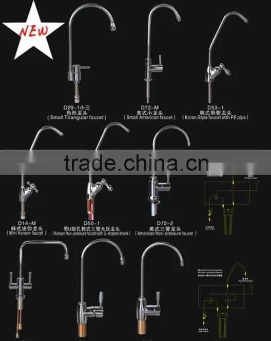 Fine quality non-pressure type faucet with U shaped shank