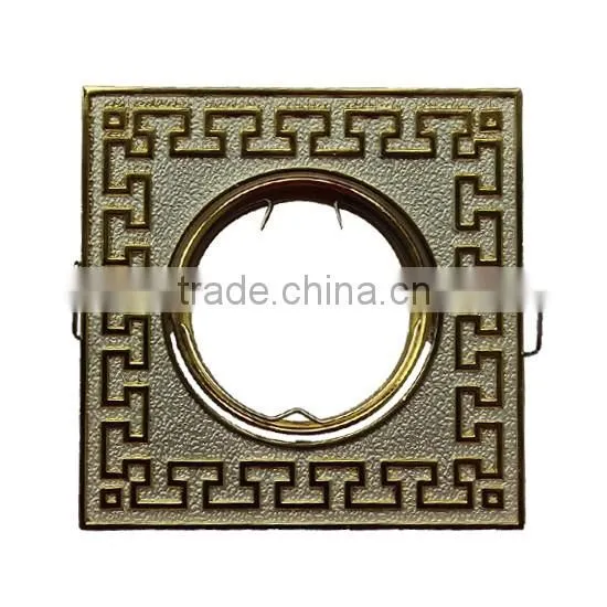 Downlight fixture gu10 mr16 bulb square shape zinc die-casting body