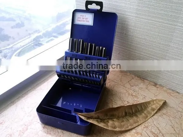 DIN 352 standard Metric size hand tap set threading tool kit 21-piece