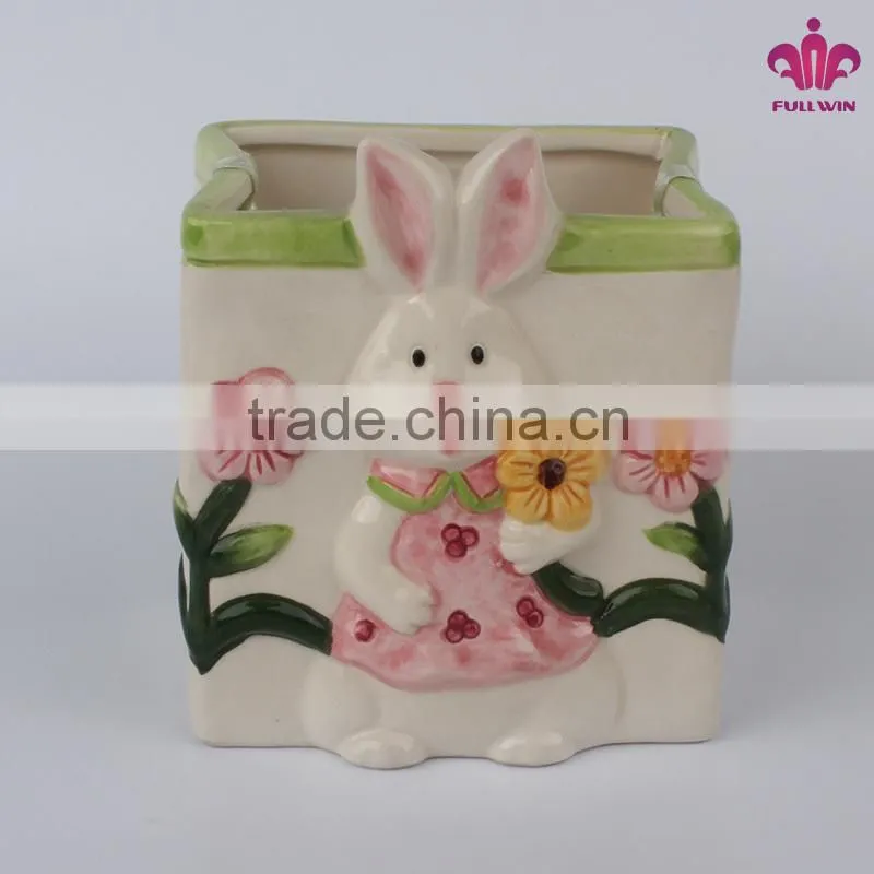 Cute ceramic animals home decoration for Easter day