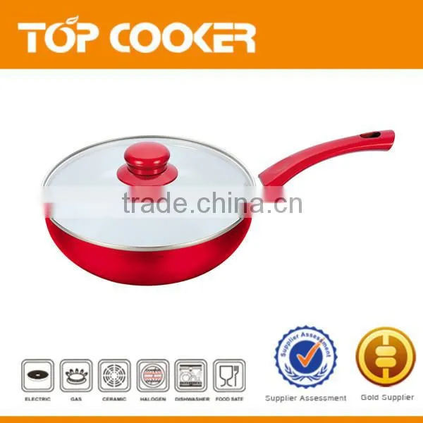aluminium pressed ceramic coating wok