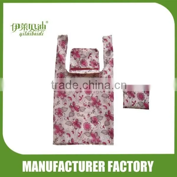 Reusable polyester drawstring bag