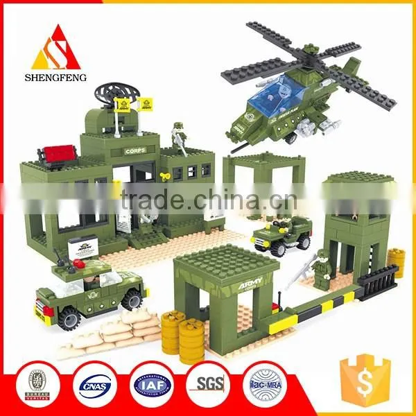 Directly export military set army toy building brick for kids