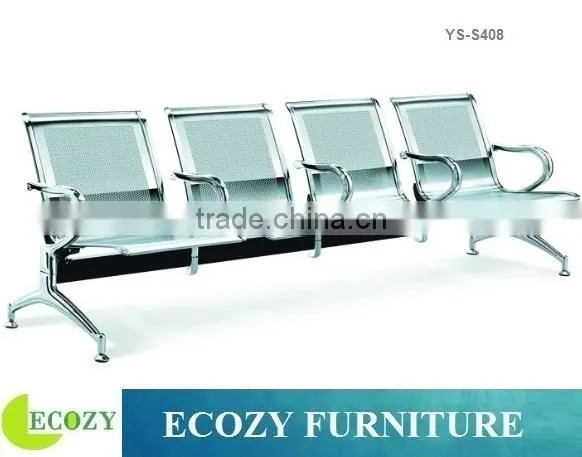 Public used airport furniture in stainless steel