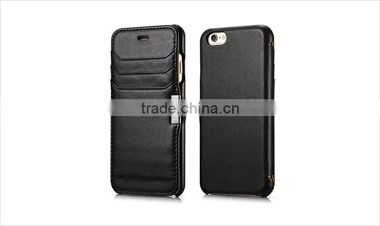 Genuine Leather Wallet Case For Apple iPhone 6 / Plus,Flip Leather Case For iPhone6 With Card Slot