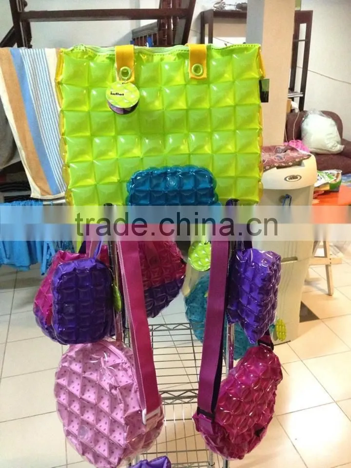 2015 new design inflatable shell shopping bag