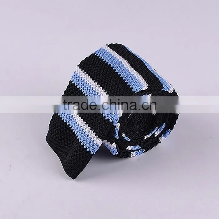 Men's Fashion Narrow Slim Knit Necktie, Knitted Tie