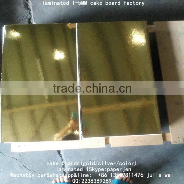 12mm Thickness round gold foil cake board for wholesale and retail trade