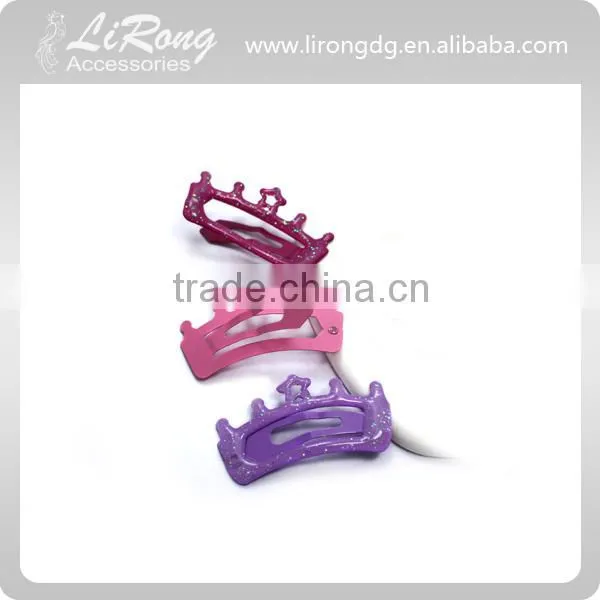 35mm colourful Painted Snap Clips with epoxy