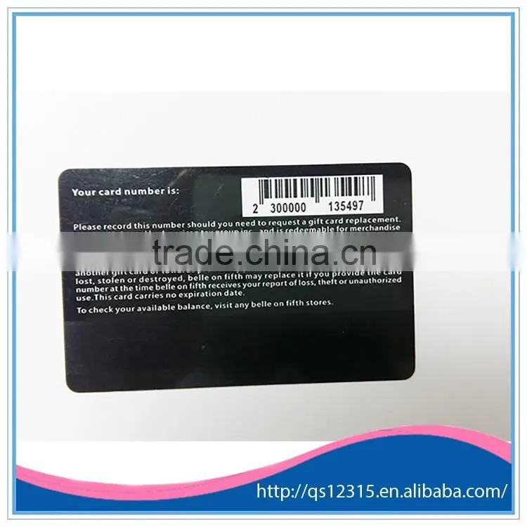 Customized CMYK CR80 Plastic PVC Card