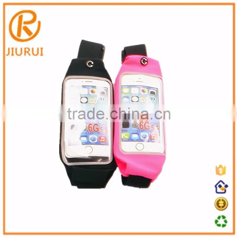 High Quality OEM sports equipment mobile phone waist bag for 5.5 inch screen