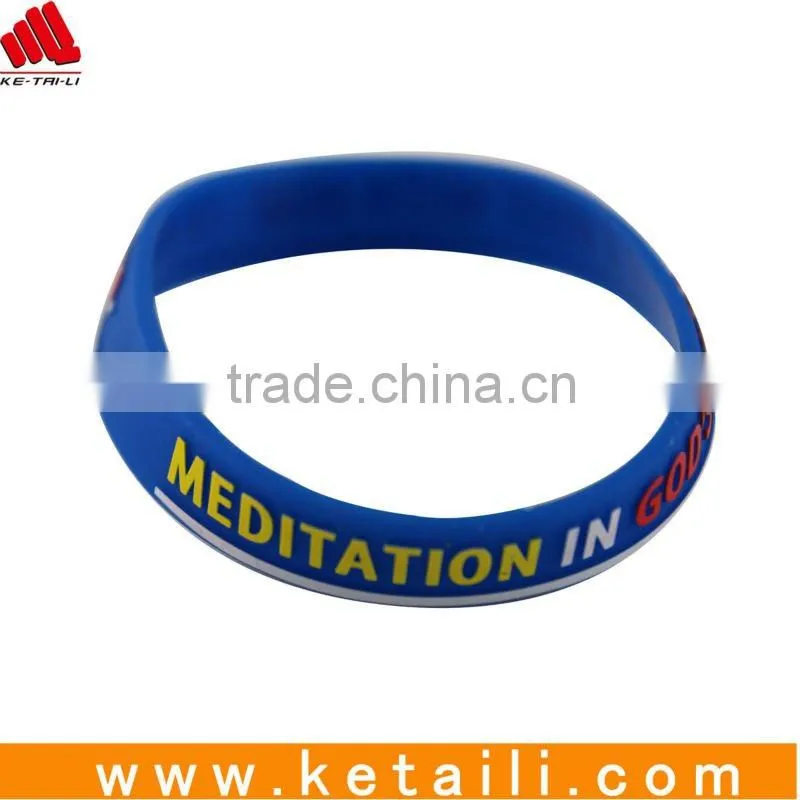 colorful sport silicone wristband for Christmas gift , we are manufacture