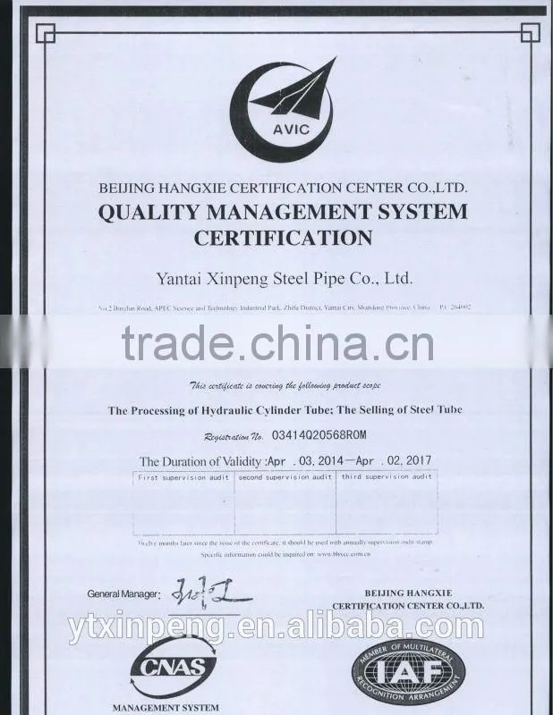 Auto Parts Use CK45 S45C Cold Drawn Cylinder Tube