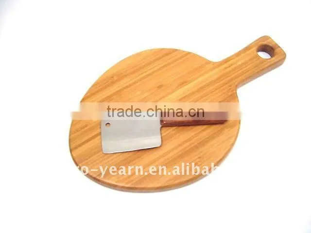 wooden cutting board chopping block with fruit shape