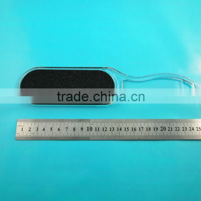 Big curved rounded plastic handle foot file pedicure