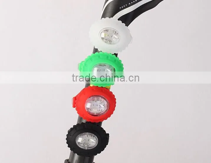 sunflower silicone bike led light
